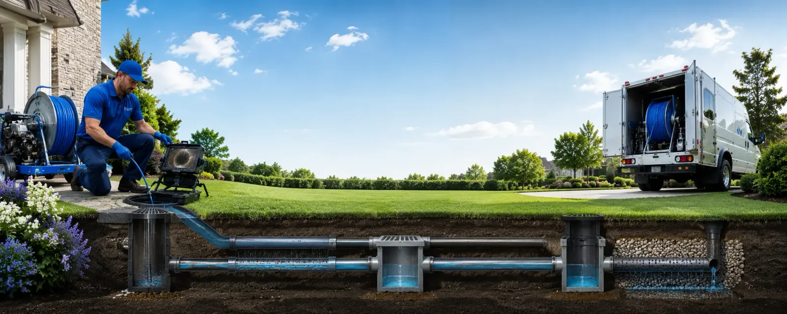 Outdoor drain cleaning information for Bishop, GA
